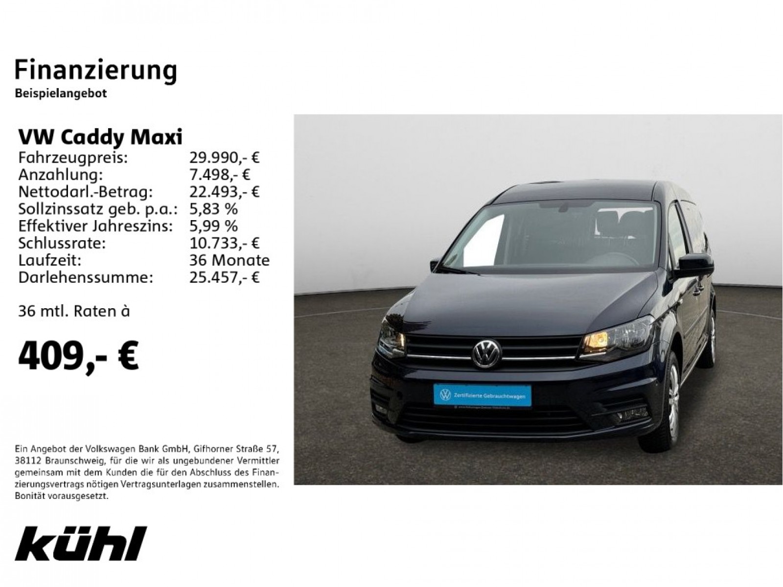 Caddy Maxi 2.0 TDI 7.Sitzer Trendline Navi,AHK,SHZ.,