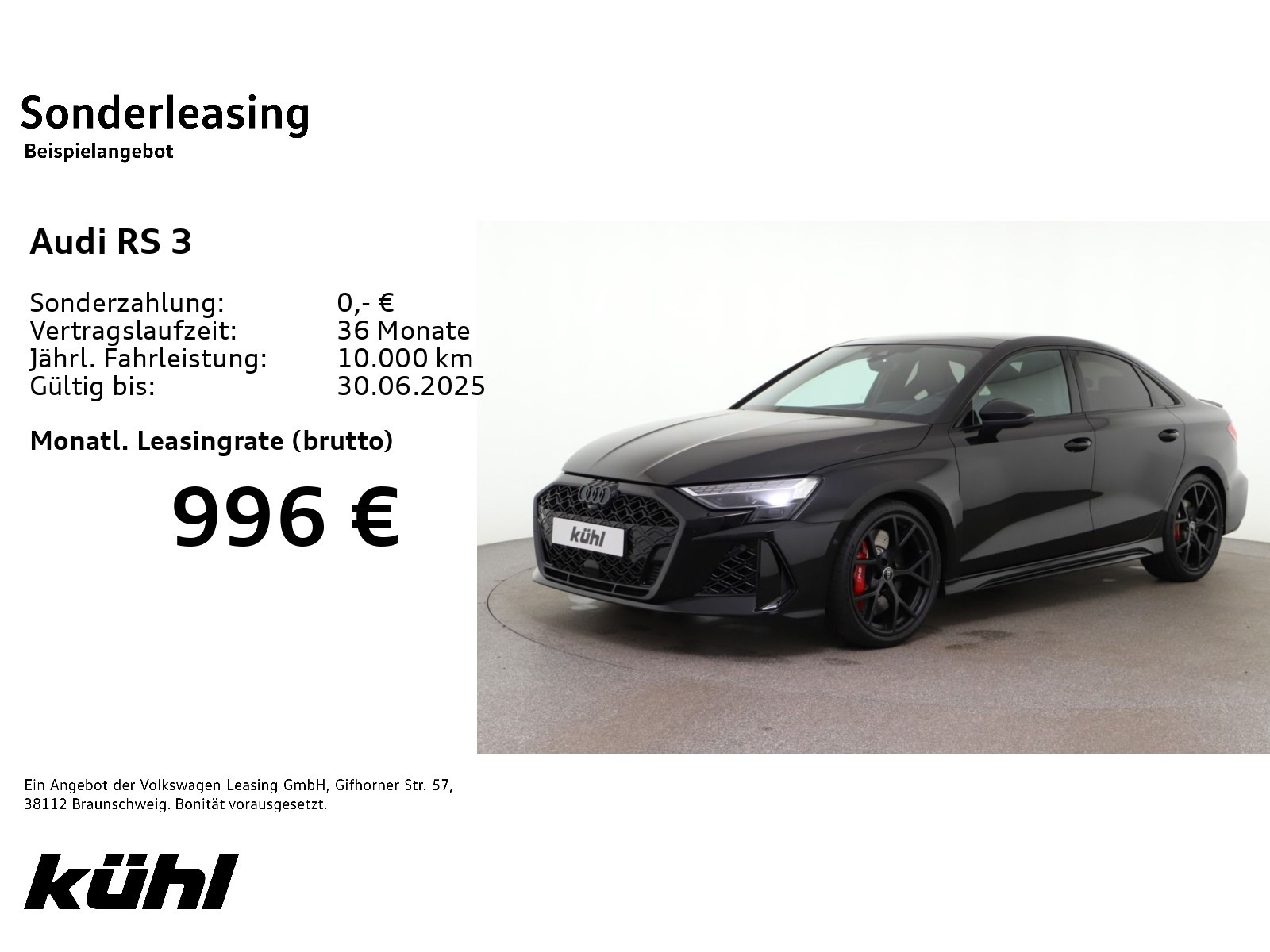 RS3 Limousine 19' RS-Schalensitze RS-Sportabg. Pano HuD