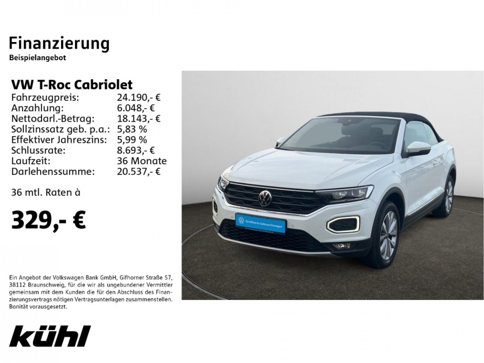 T-Roc Cabriolet 1.5 TSI Style Navi,AHK