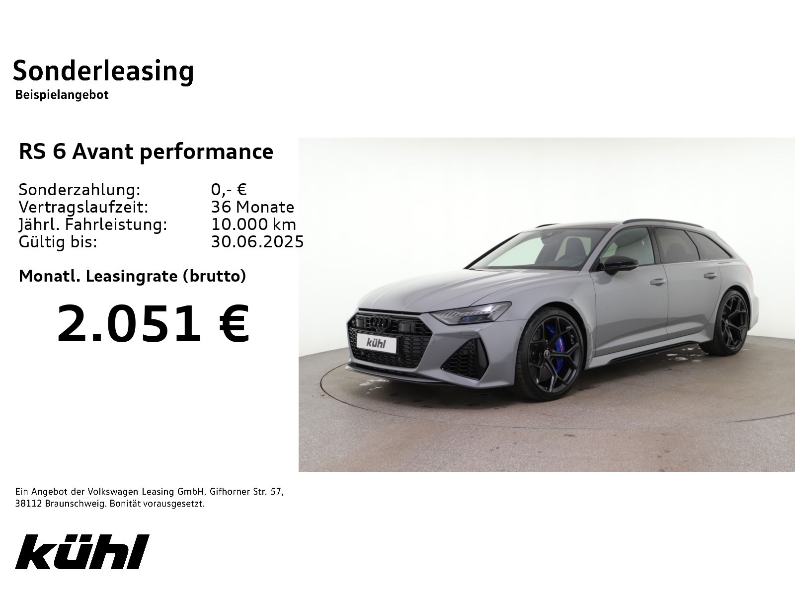 RS 6 Avant performance RS-Dynamikpaket plus RS-Sportabgasanlage Standheizung