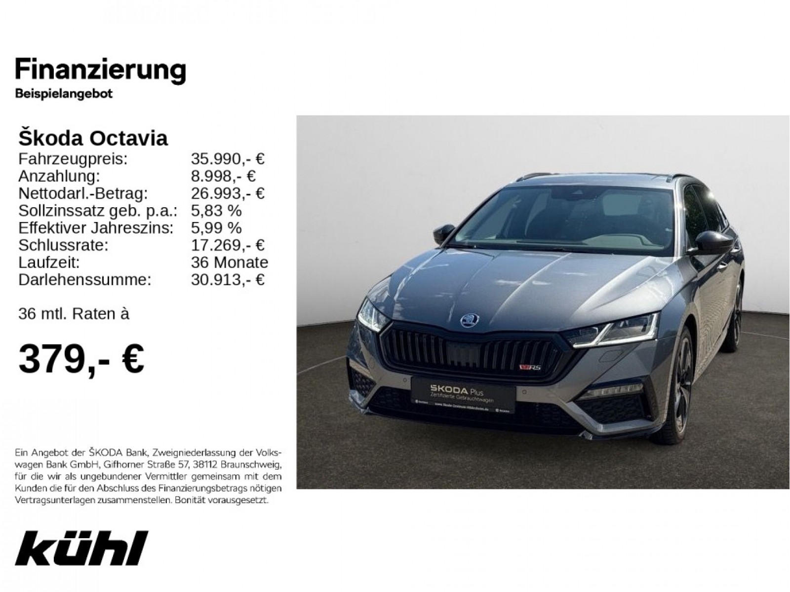 Octavia Combi 2.0 TSI DSG RS Navi,